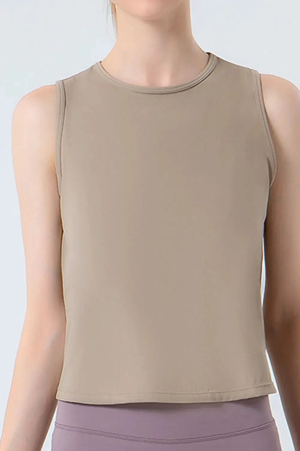 Round Neck Active Tank by Partner Label