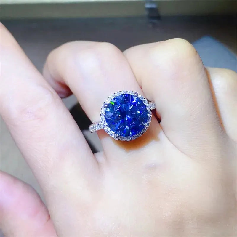 5 Carat Moissanite 925 Sterling Silver Ring by Partner Label