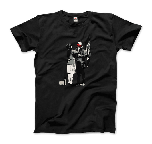 Banksy Anarchist Punk and His Mother artwork t-shirt by Art-O-Rama Shop