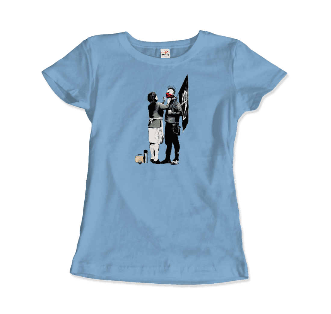 Banksy Anarchist Punk and His Mother artwork t-shirt by Art-O-Rama Shop