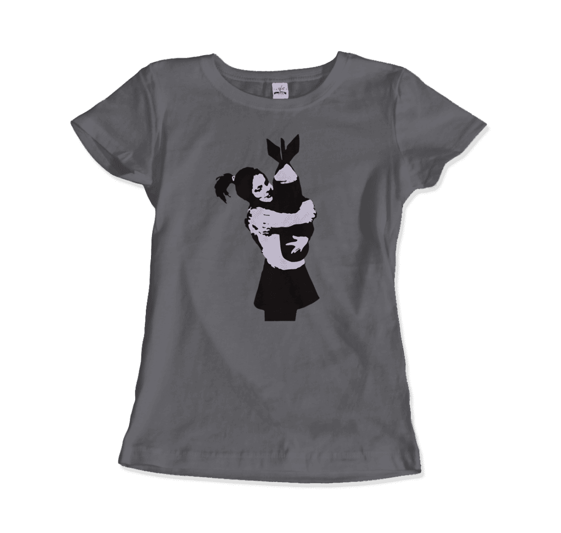 Banksy Bomb Hugger street art t-shirt by Art-O-Rama Shop