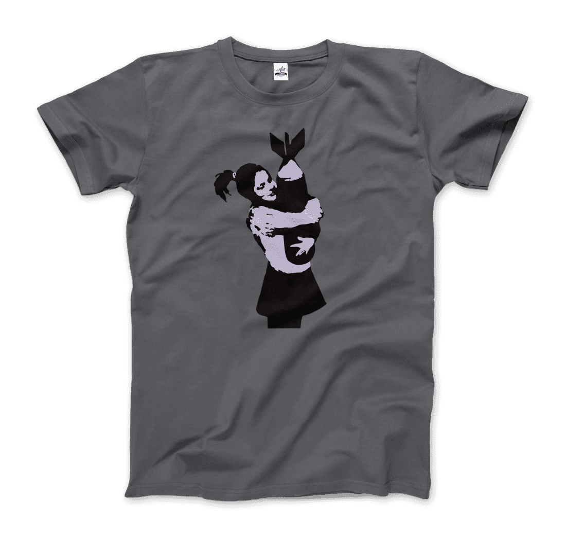 Banksy Bomb Hugger street art t-shirt by Art-O-Rama Shop