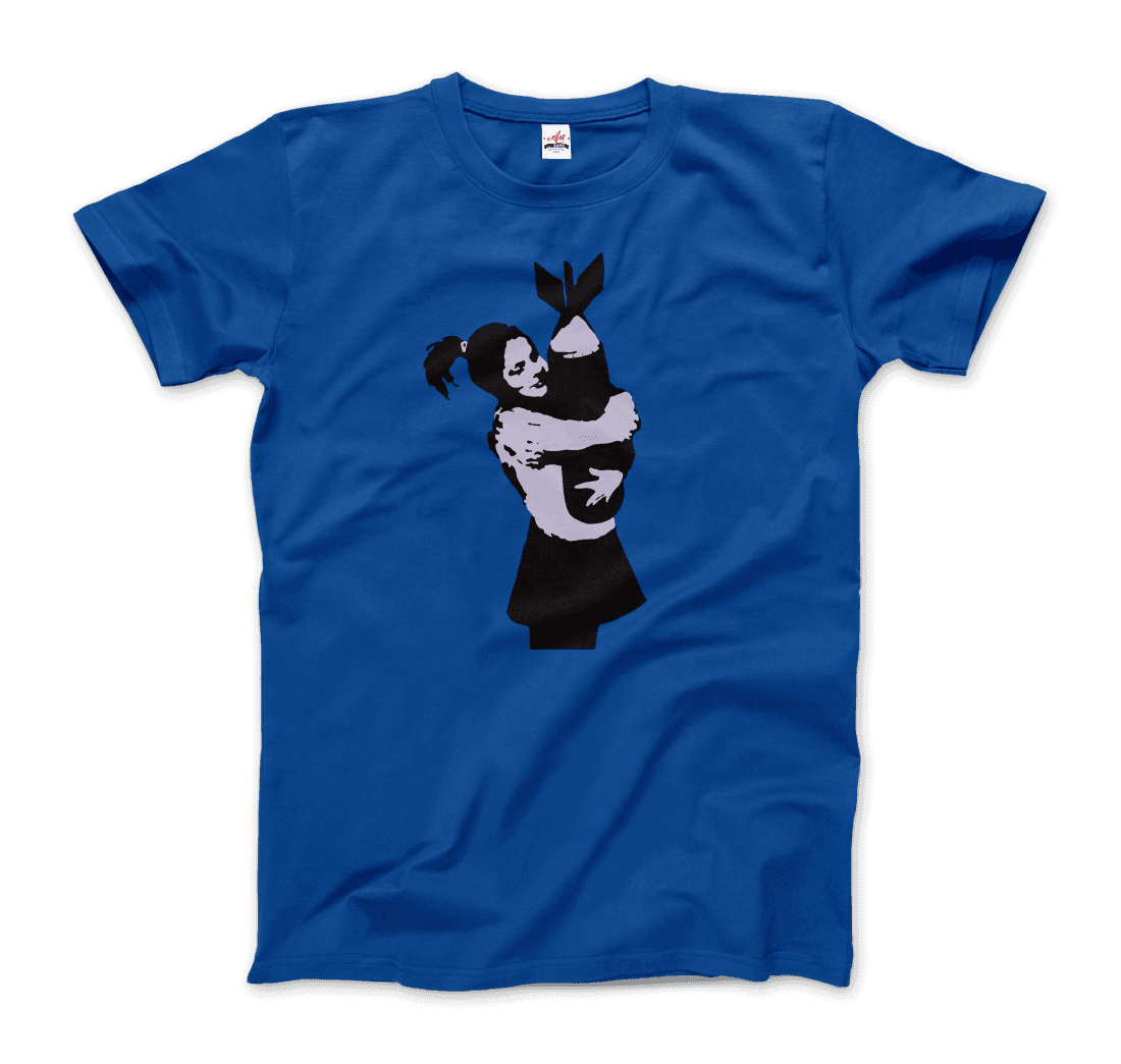 Banksy Bomb Hugger street art t-shirt by Art-O-Rama Shop