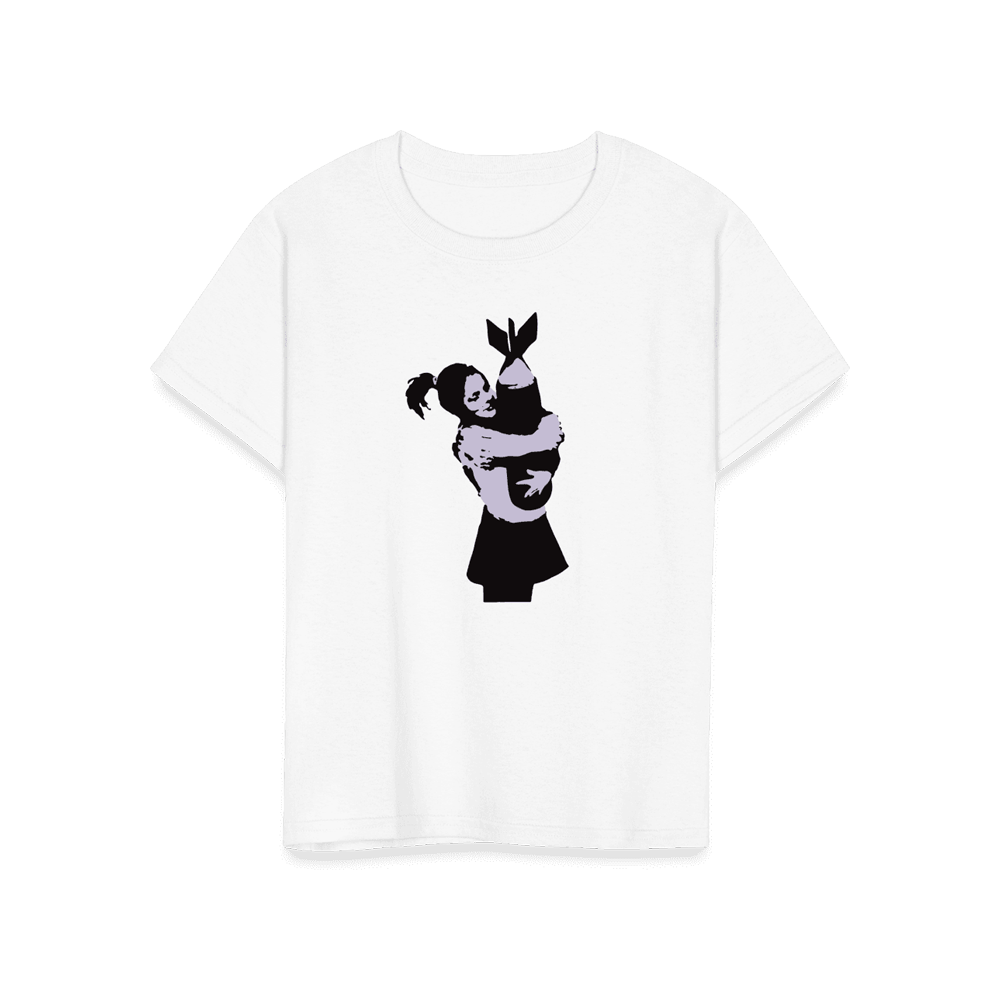 Banksy Bomb Hugger street art t-shirt by Art-O-Rama Shop