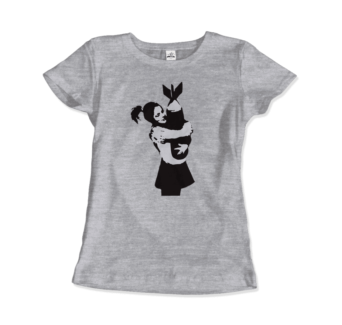 Banksy Bomb Hugger street art t-shirt by Art-O-Rama Shop