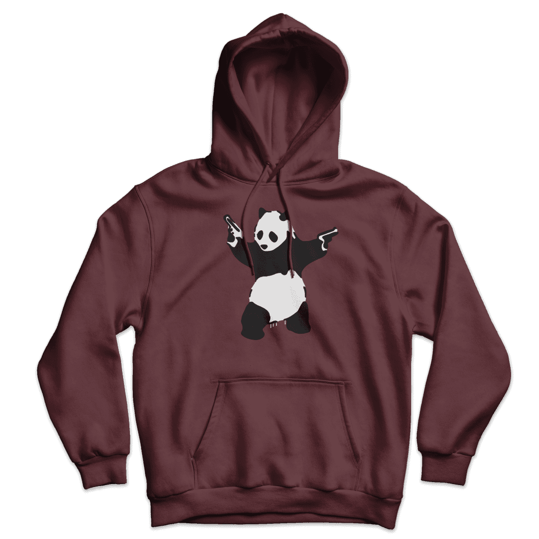 Banksy Pandamonium Armed Panda Unisex Hoodie by Art-O-Rama Shop