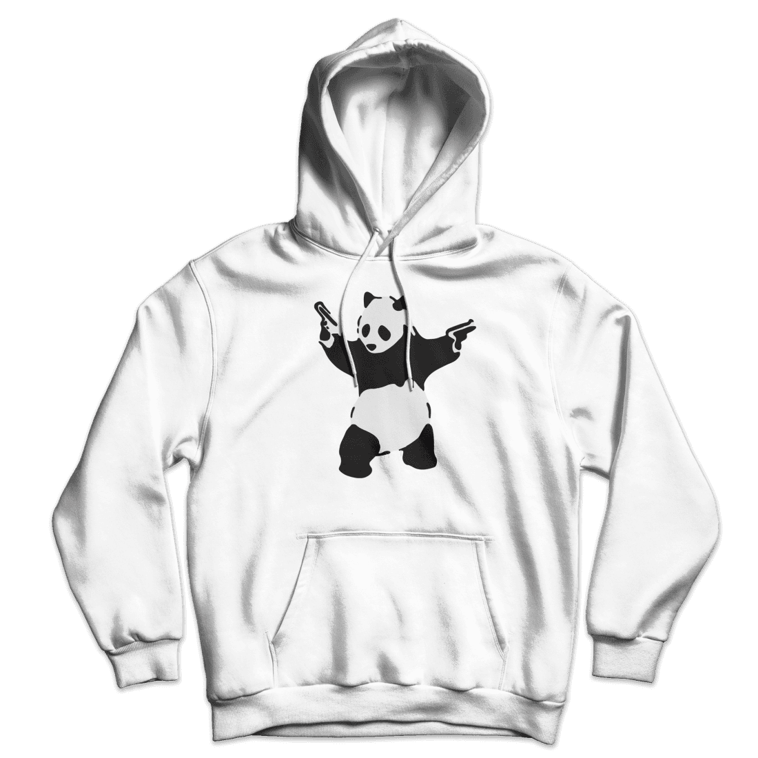 Banksy Pandamonium Armed Panda Unisex Hoodie by Art-O-Rama Shop