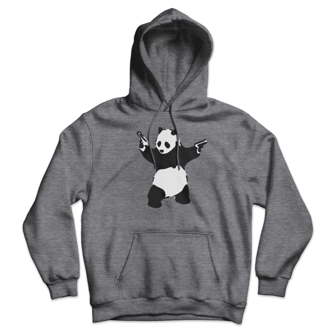 Banksy Pandamonium Armed Panda Unisex Hoodie by Art-O-Rama Shop