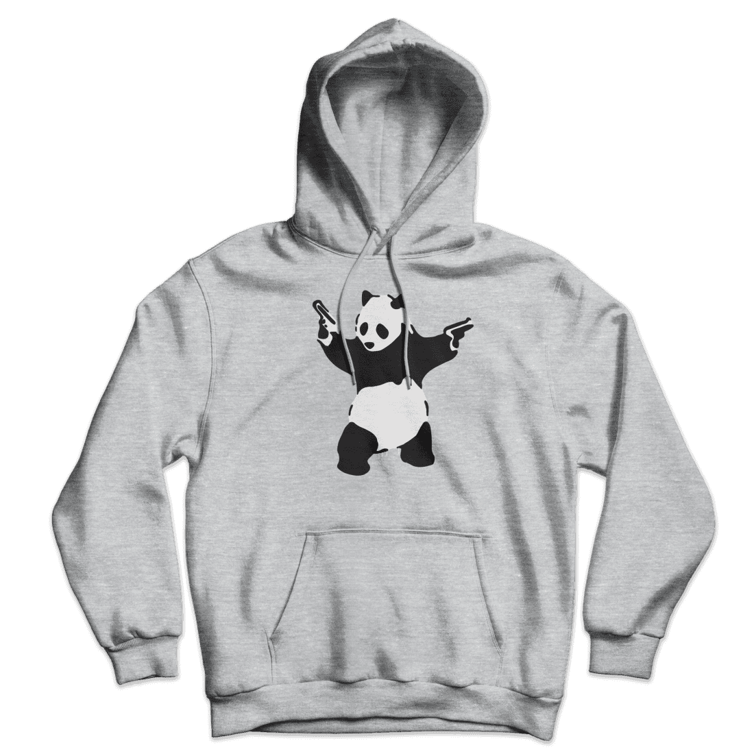 Banksy Pandamonium Armed Panda Unisex Hoodie by Art-O-Rama Shop