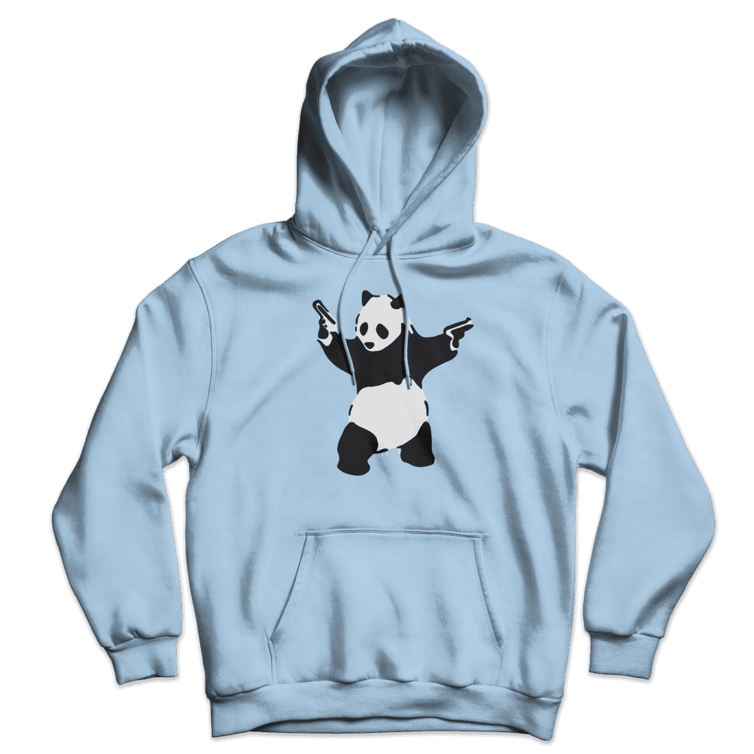 Banksy Pandamonium Armed Panda Unisex Hoodie by Art-O-Rama Shop