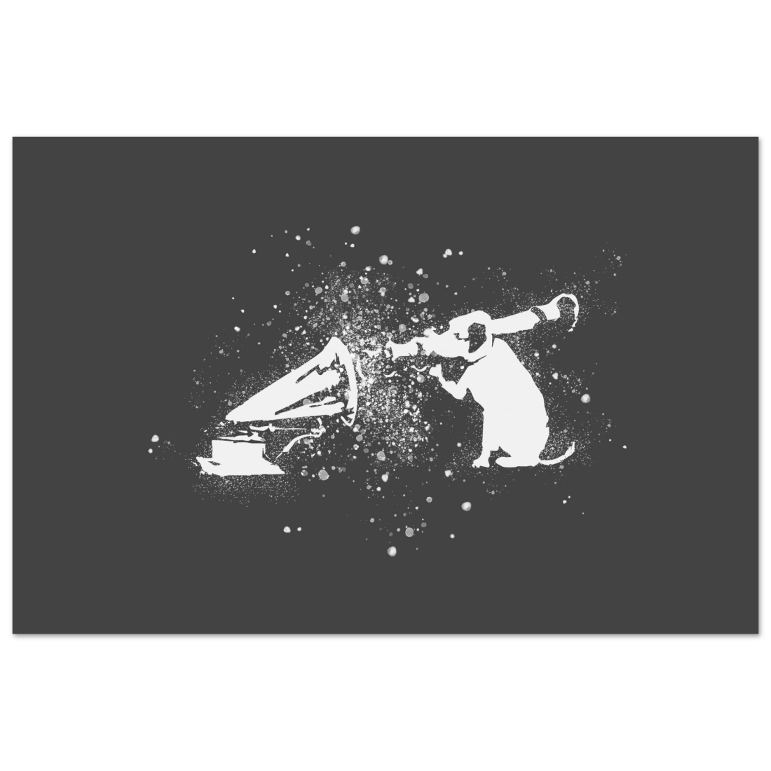 Banksy Rocket Dog (His Master’s Voice) street art poster by Art-O-Rama Shop