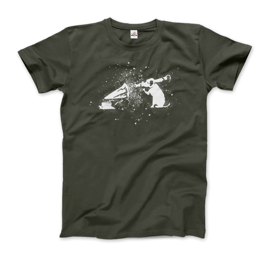 Banksy Rocket Dog (His Master’s Voice) street art t-shirt by Art-O-Rama Shop