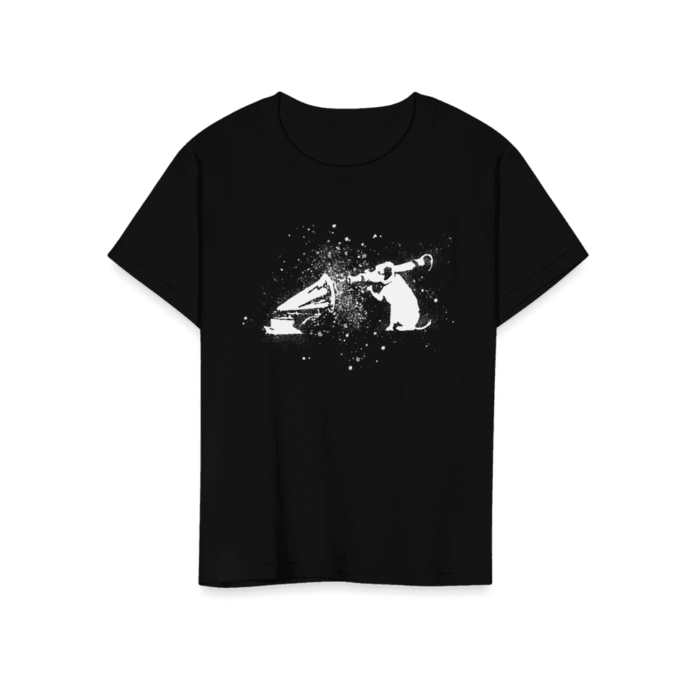 Banksy Rocket Dog (His Master’s Voice) street art t-shirt by Art-O-Rama Shop