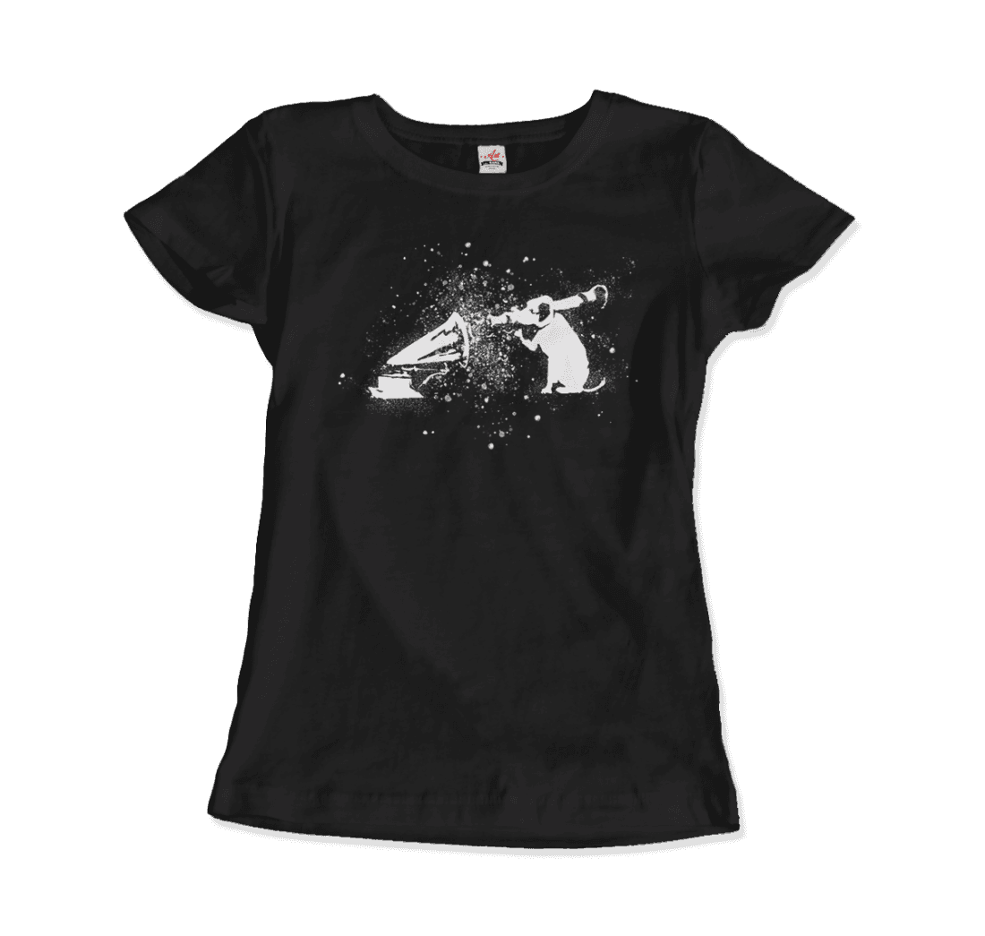 Banksy Rocket Dog (His Master’s Voice) street art t-shirt by Art-O-Rama Shop