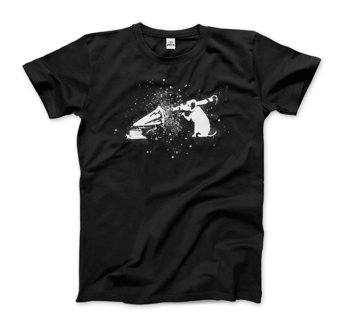 Banksy Rocket Dog (His Master’s Voice) street art t-shirt by Art-O-Rama Shop