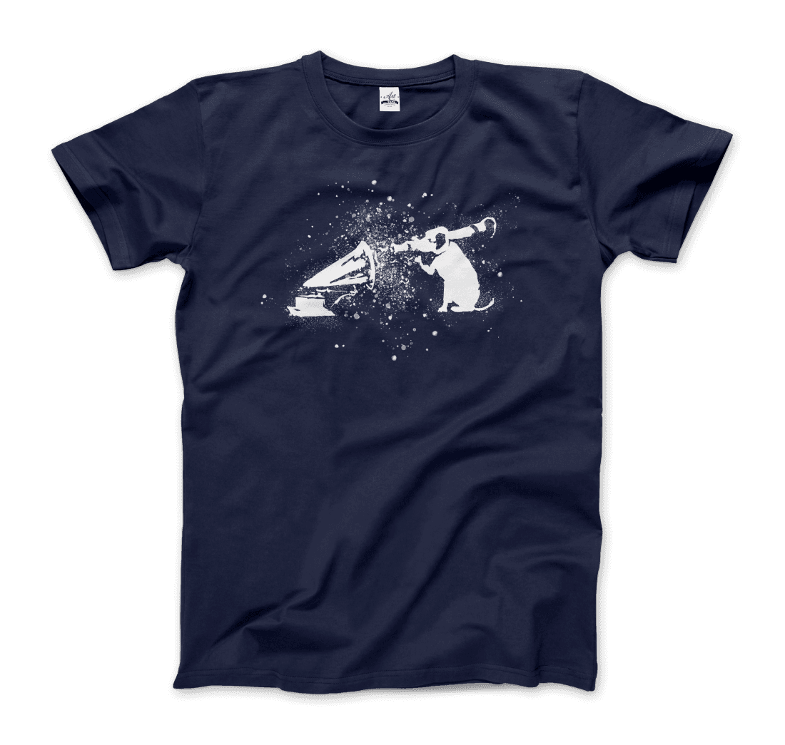 Banksy Rocket Dog (His Master’s Voice) street art t-shirt by Art-O-Rama Shop
