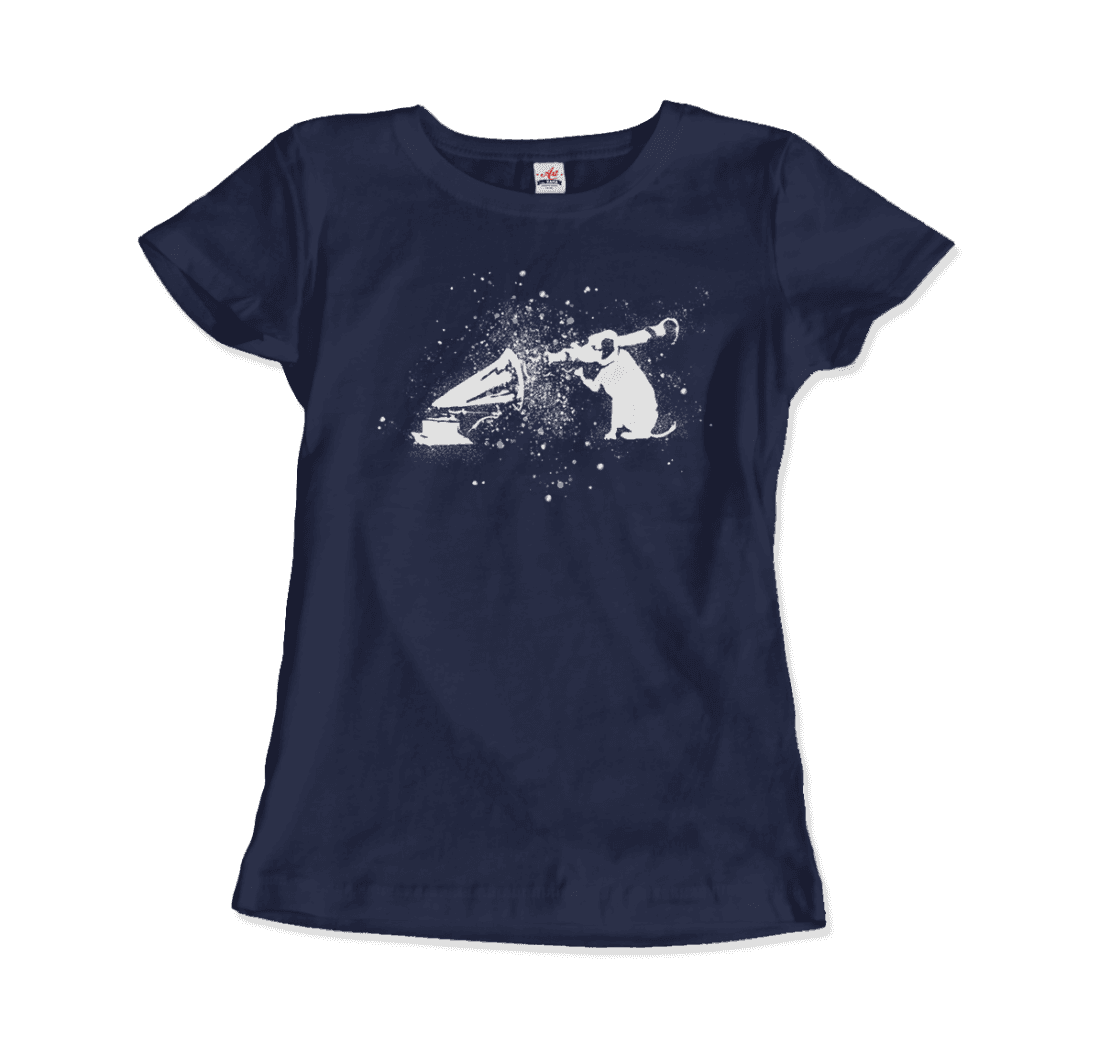 Banksy Rocket Dog (His Master’s Voice) street art t-shirt by Art-O-Rama Shop