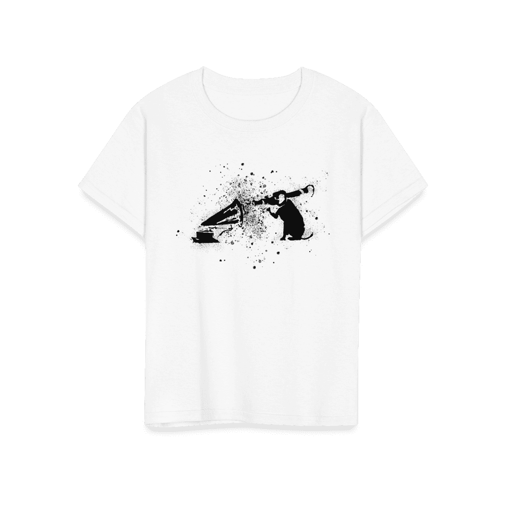 Banksy Rocket Dog (His Master’s Voice) street art t-shirt by Art-O-Rama Shop