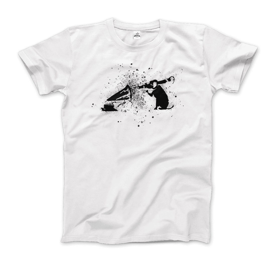 Banksy Rocket Dog (His Master’s Voice) street art t-shirt by Art-O-Rama Shop