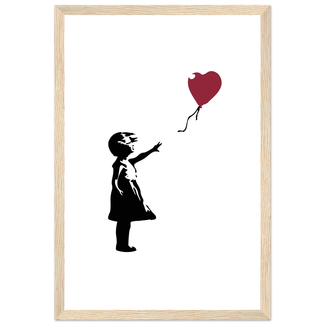 Banksy the Girl with a Red Balloon artwork poster by Art-O-Rama Shop
