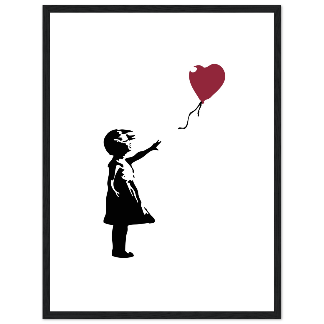 Banksy the Girl with a Red Balloon artwork poster by Art-O-Rama Shop