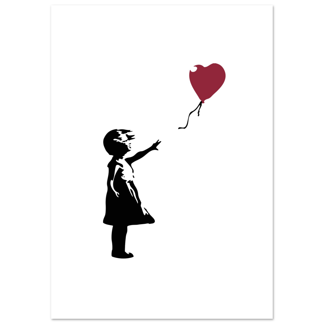 Banksy the Girl with a Red Balloon artwork poster by Art-O-Rama Shop