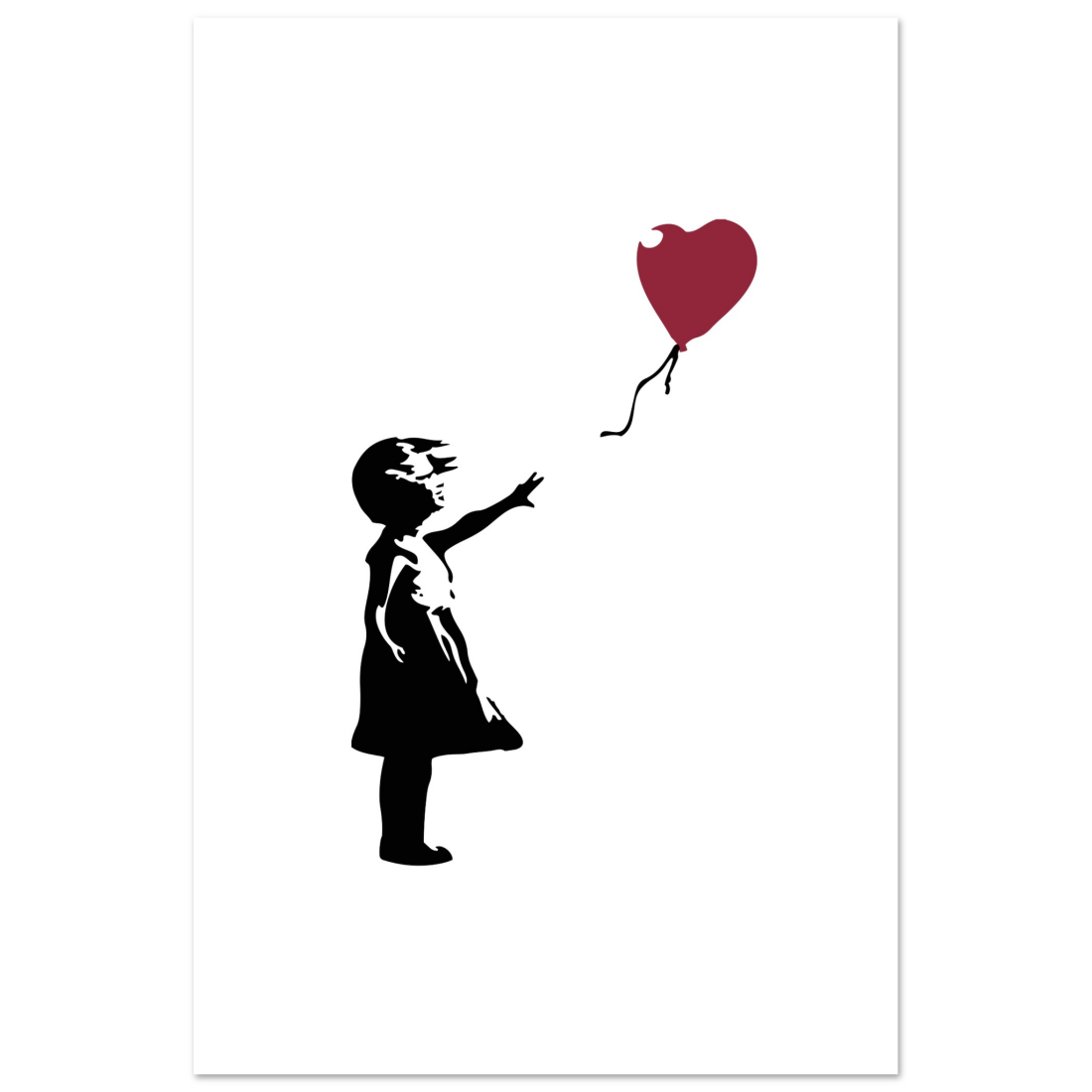 Banksy the Girl with a Red Balloon artwork poster by Art-O-Rama Shop