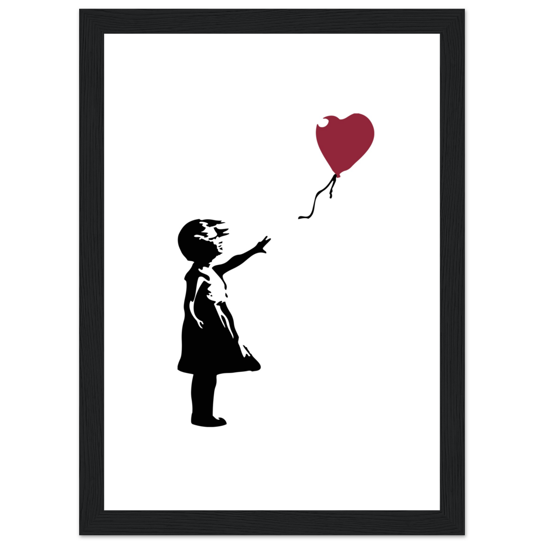 Banksy the Girl with a Red Balloon artwork poster by Art-O-Rama Shop