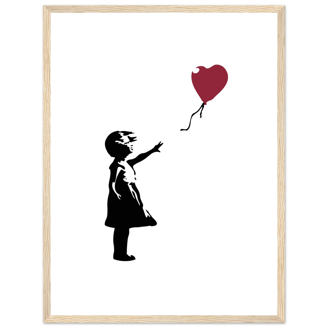 Banksy the Girl with a Red Balloon artwork poster by Art-O-Rama Shop