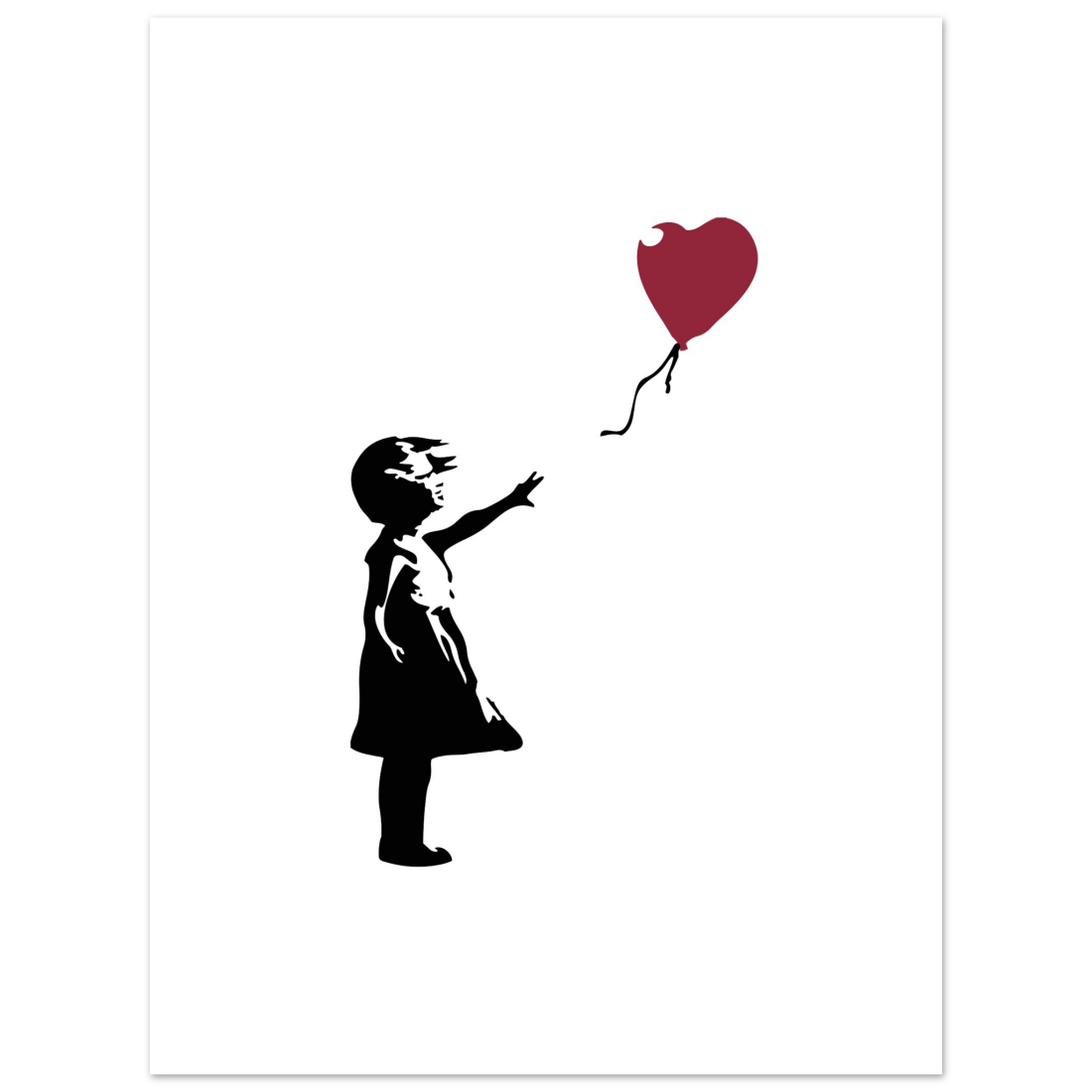 Banksy the Girl with a Red Balloon artwork poster by Art-O-Rama Shop