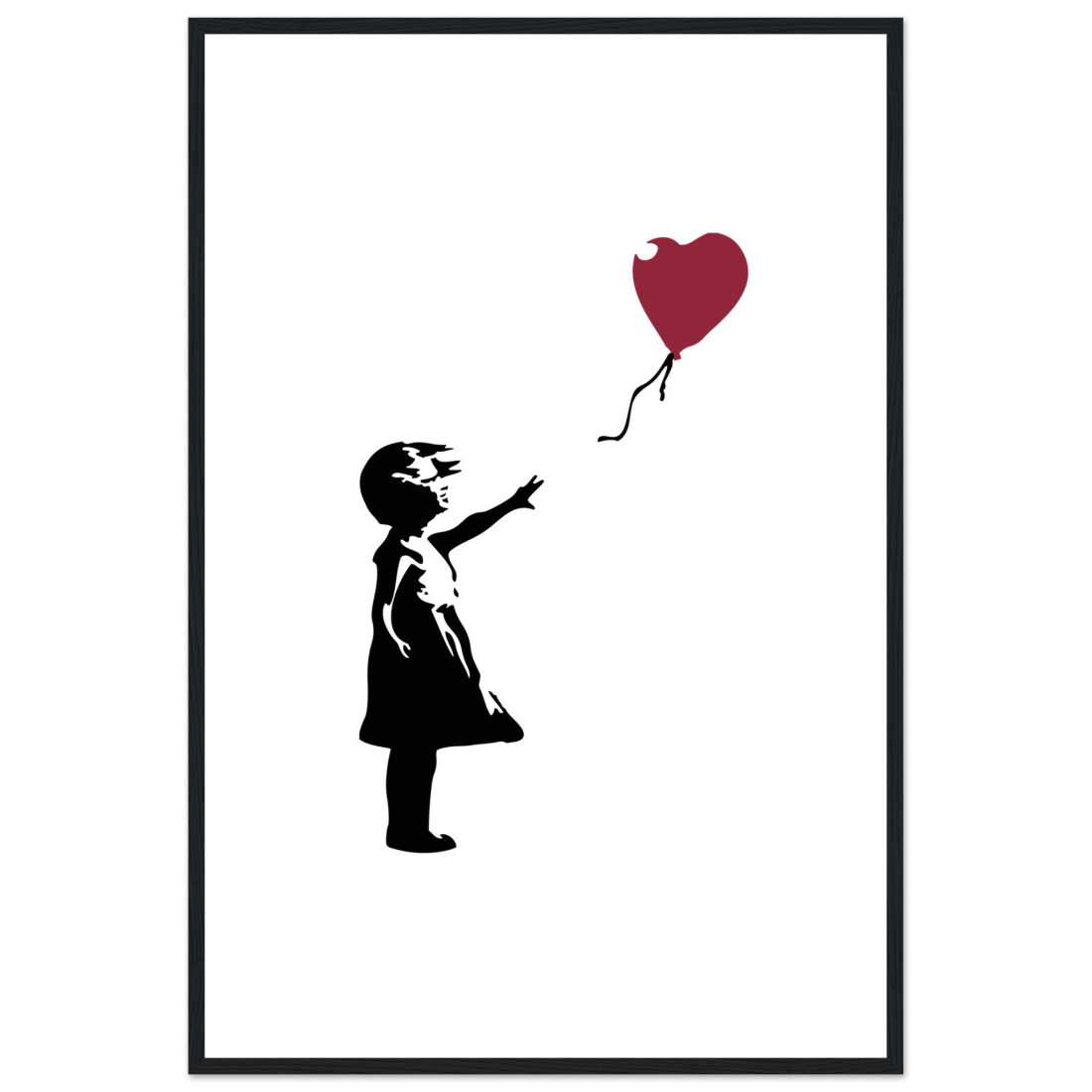 Banksy the Girl with a Red Balloon artwork poster by Art-O-Rama Shop