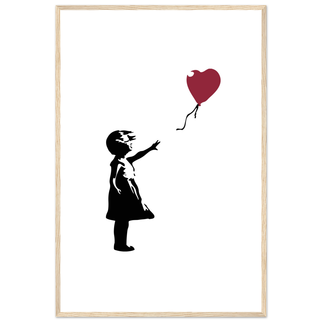 Banksy the Girl with a Red Balloon artwork poster by Art-O-Rama Shop