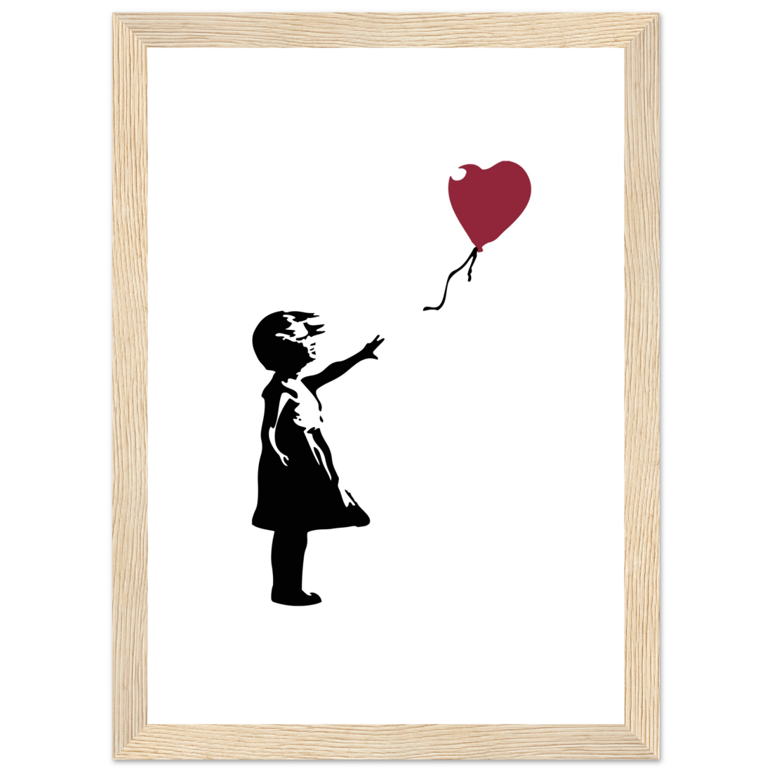 Banksy the Girl with a Red Balloon artwork poster by Art-O-Rama Shop