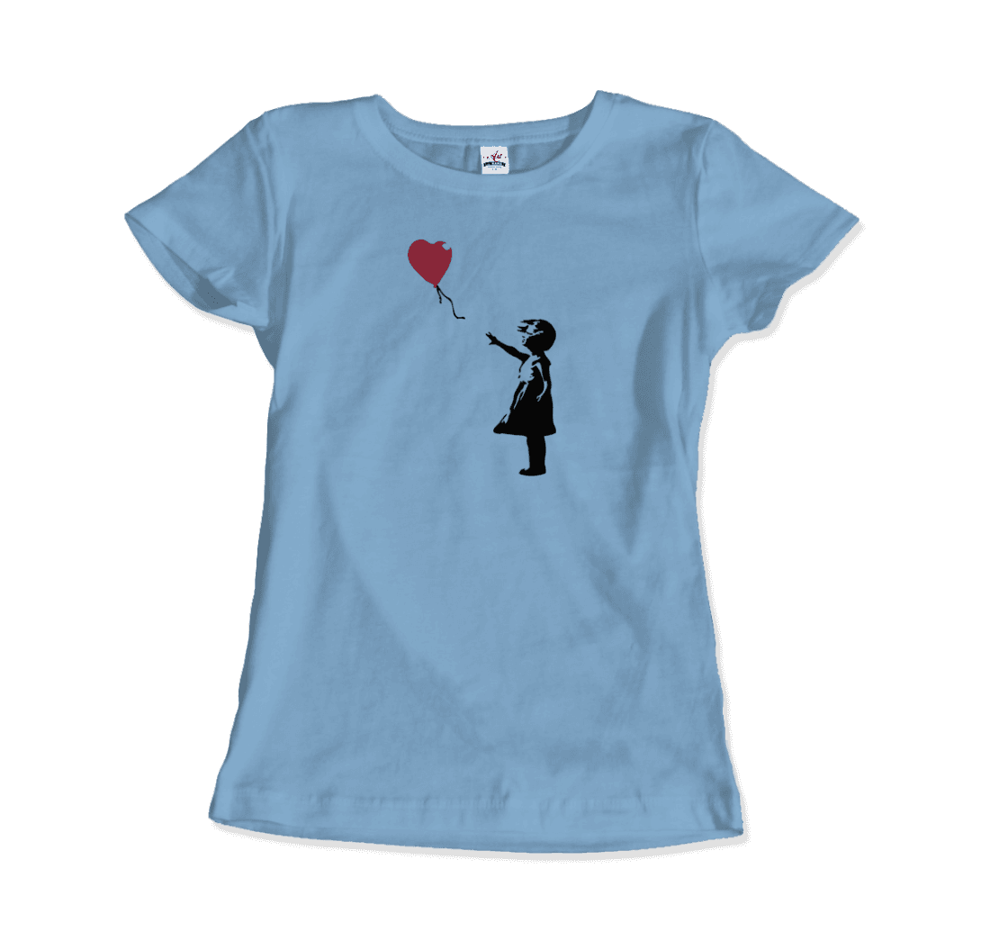 Banksy the Girl with a Red Balloon artwork t-shirt by Art-O-Rama Shop