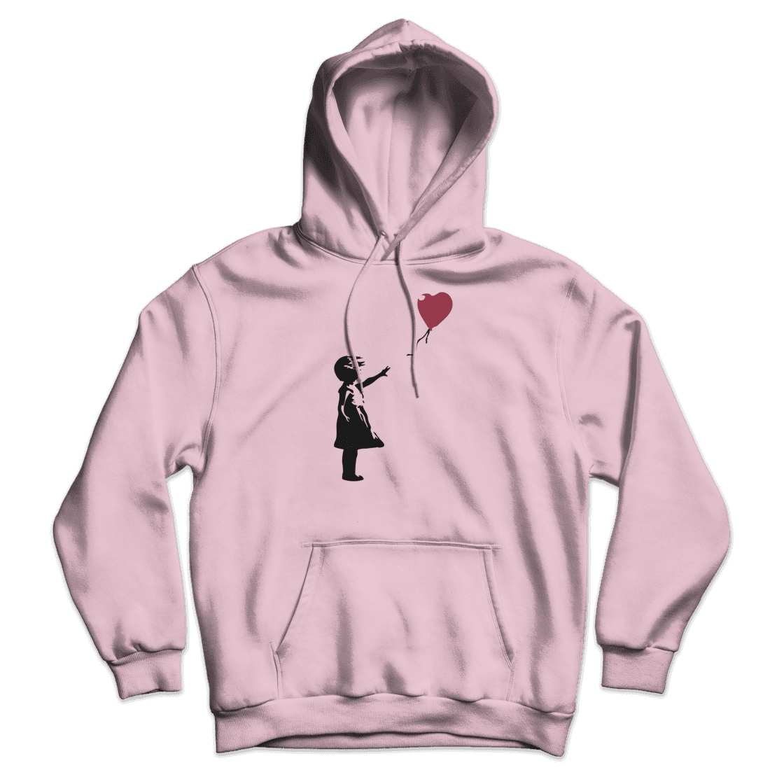 Banksy The Girl with a Red Balloon Artwork Unisex Hoodie by Art-O-Rama Shop