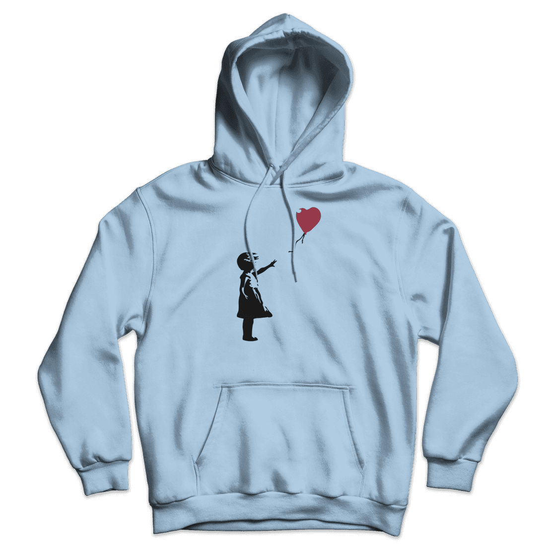 Banksy The Girl with a Red Balloon Artwork Unisex Hoodie by Art-O-Rama Shop