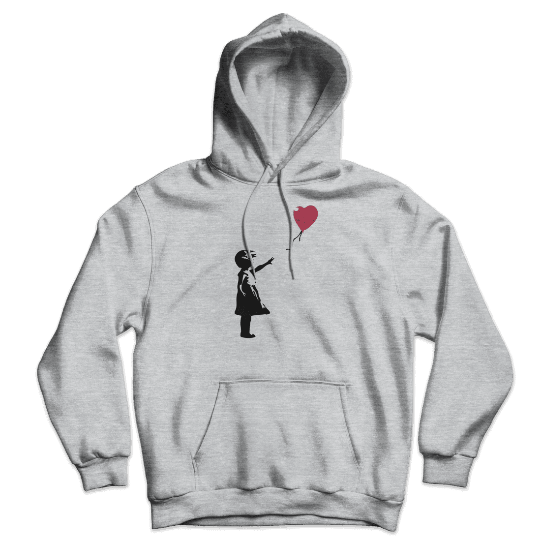 Banksy The Girl with a Red Balloon Artwork Unisex Hoodie by Art-O-Rama Shop