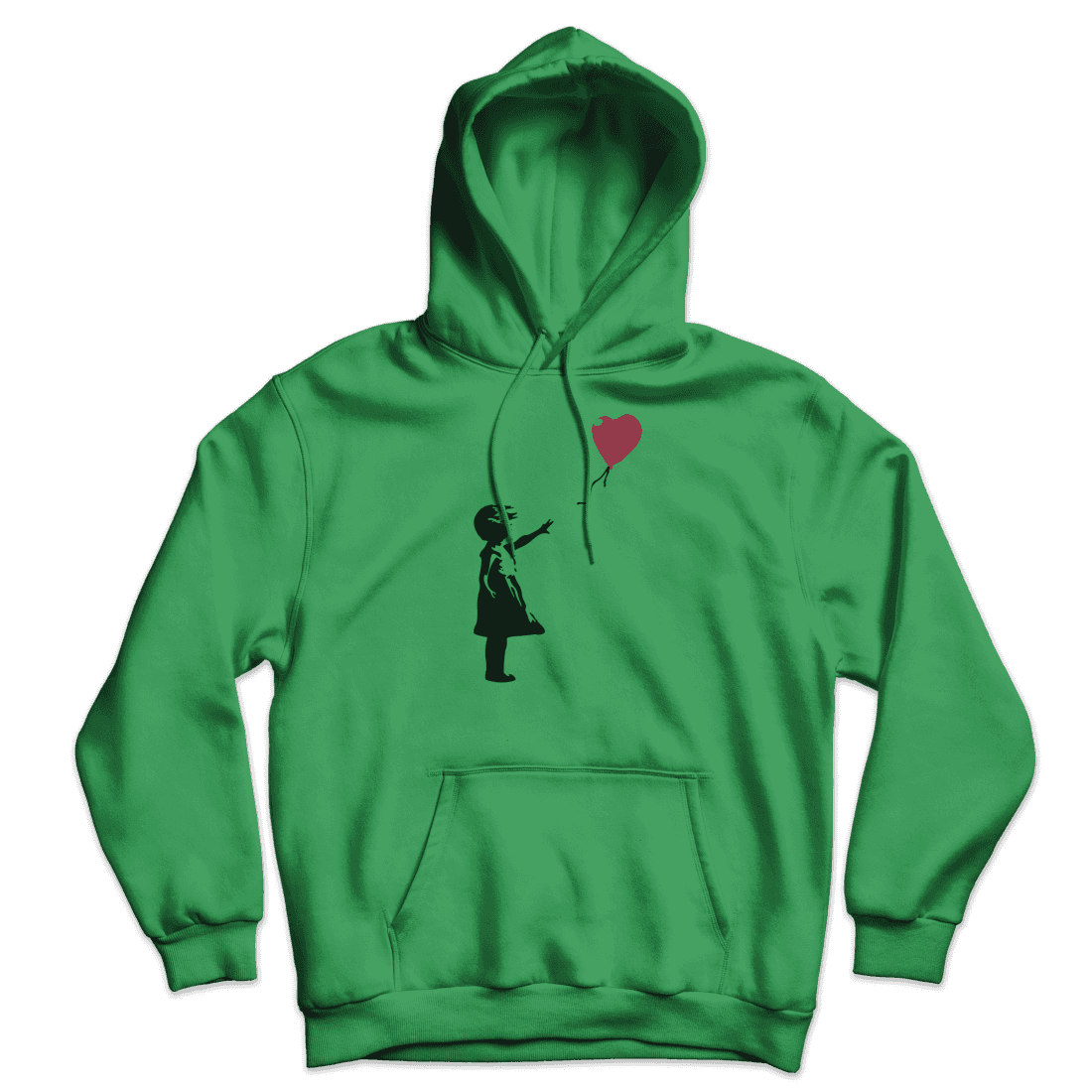 Banksy The Girl with a Red Balloon Artwork Unisex Hoodie by Art-O-Rama Shop