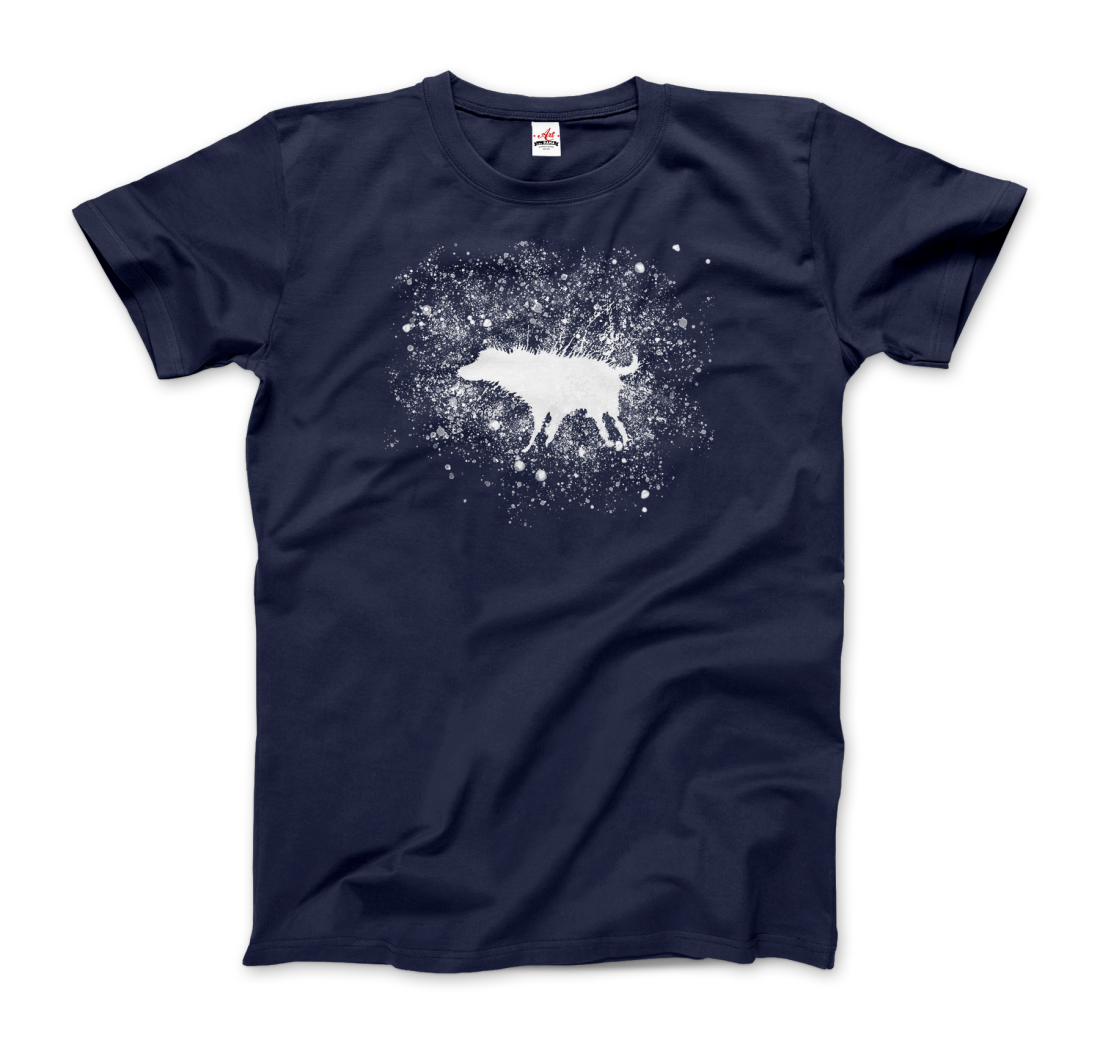 Banksy Wet Dog Splatter 2007 street art t-shirt by Art-O-Rama Shop