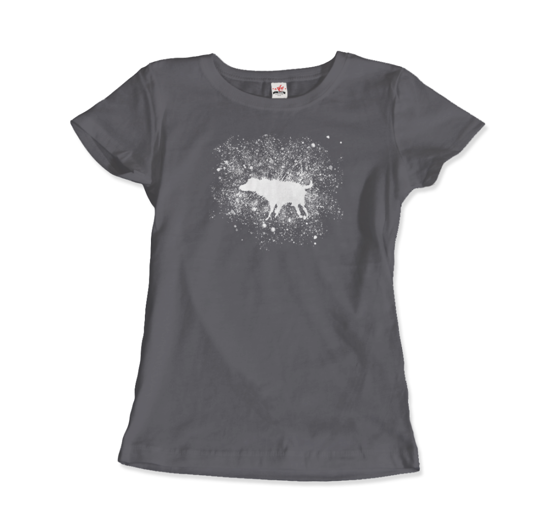 Banksy Wet Dog Splatter 2007 street art t-shirt by Art-O-Rama Shop