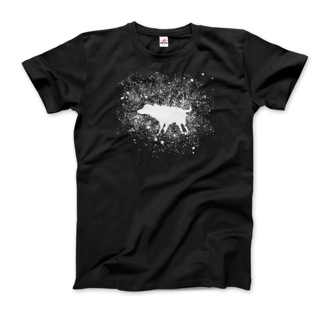 Banksy Wet Dog Splatter 2007 street art t-shirt by Art-O-Rama Shop