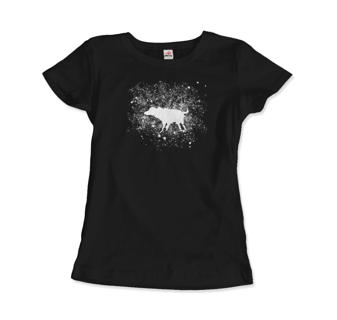 Banksy Wet Dog Splatter 2007 street art t-shirt by Art-O-Rama Shop