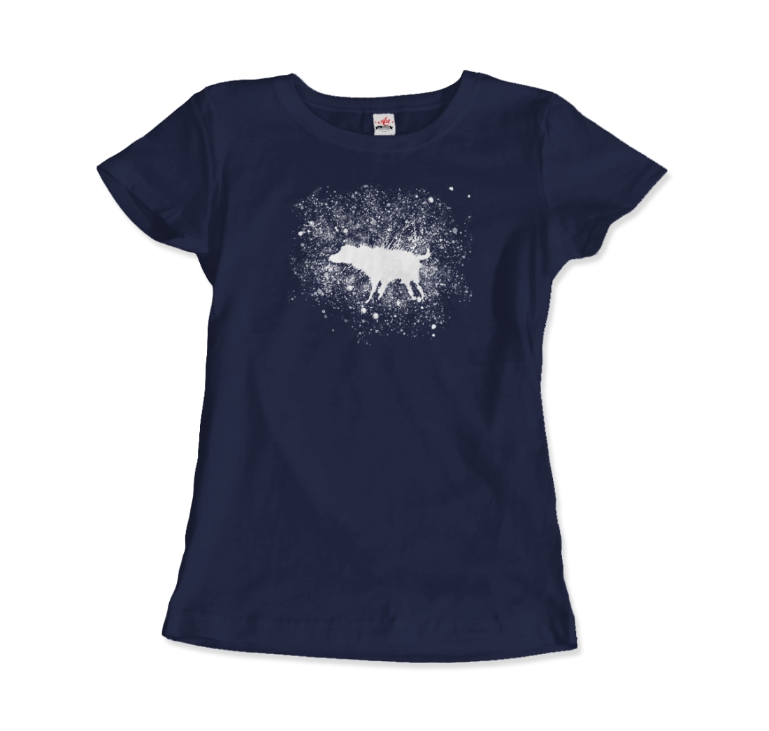 Banksy Wet Dog Splatter 2007 street art t-shirt by Art-O-Rama Shop