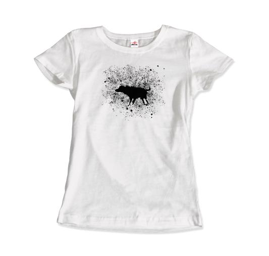 Banksy Wet Dog Splatter 2007 street art t-shirt by Art-O-Rama Shop