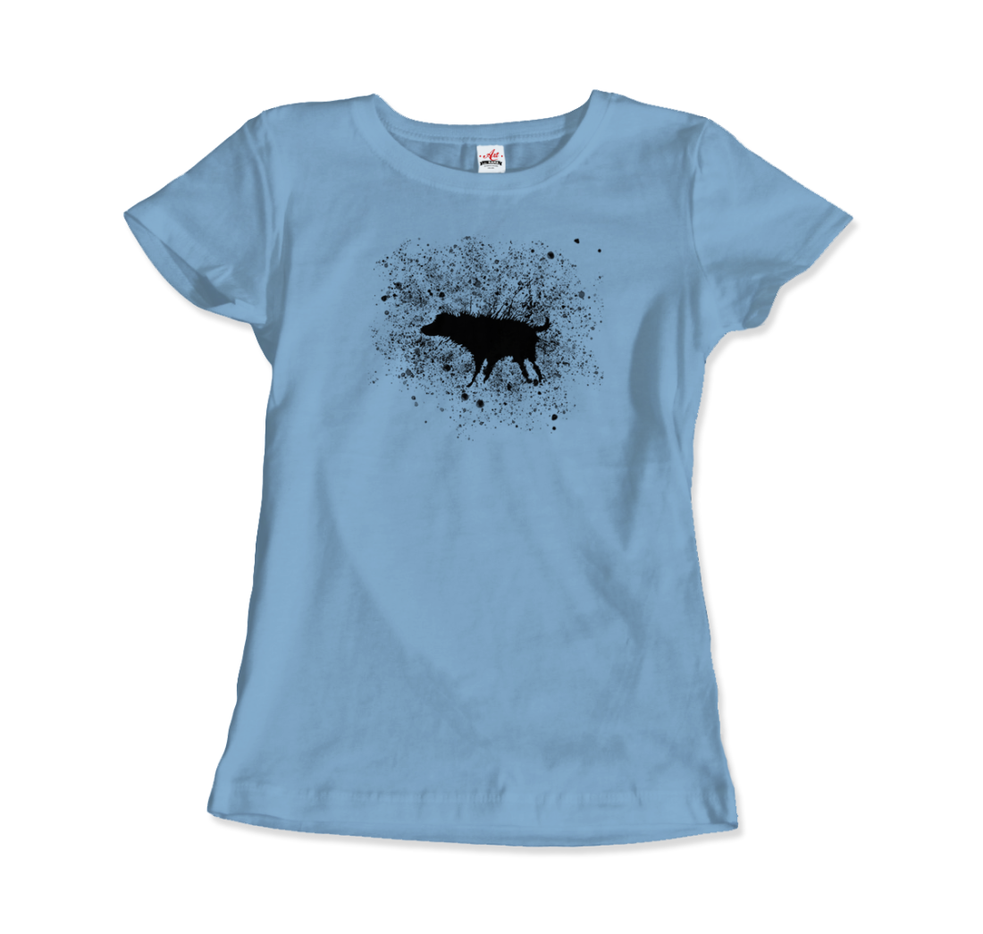 Banksy Wet Dog Splatter 2007 street art t-shirt by Art-O-Rama Shop