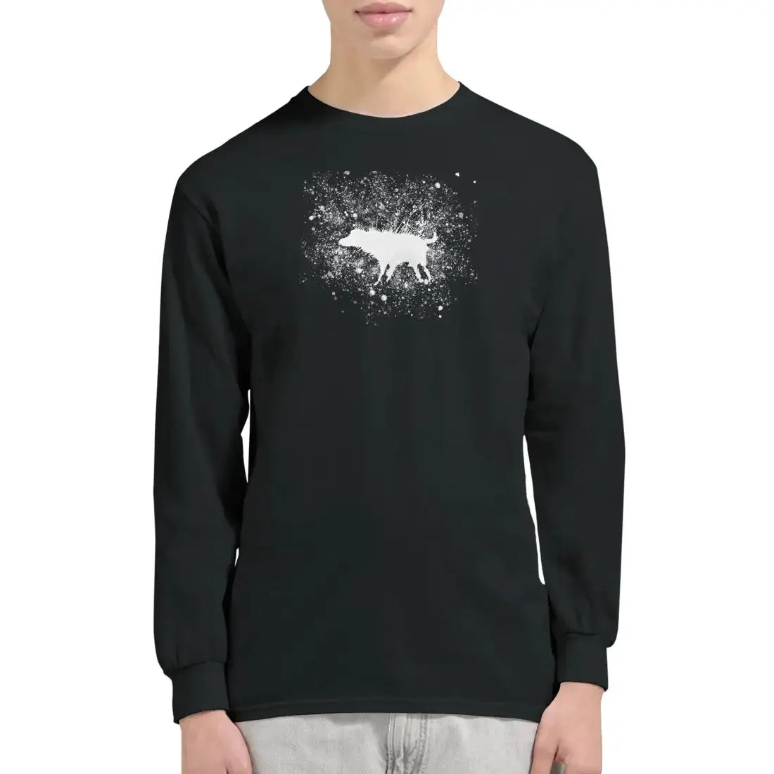 Banksy Wet Dog Splatter 2007 Street Art Long Sleeve Shirt by Art-O-Rama Shop