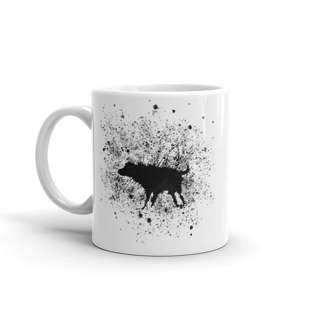 Banksy Wet Dog Splatter 2007 Street Art Mug by Art-O-Rama Shop