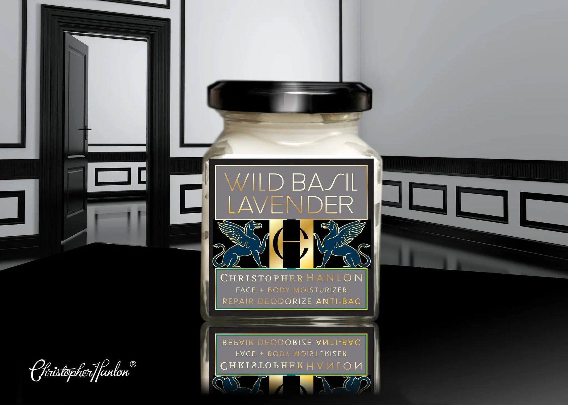 BASIL + LAVENDER. FACE + BODY MOISTURIZER by CHRISTOPHER HANLON®