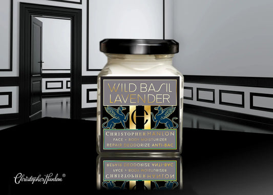 BASIL + LAVENDER. FACE + BODY MOISTURIZER by CHRISTOPHER HANLON®