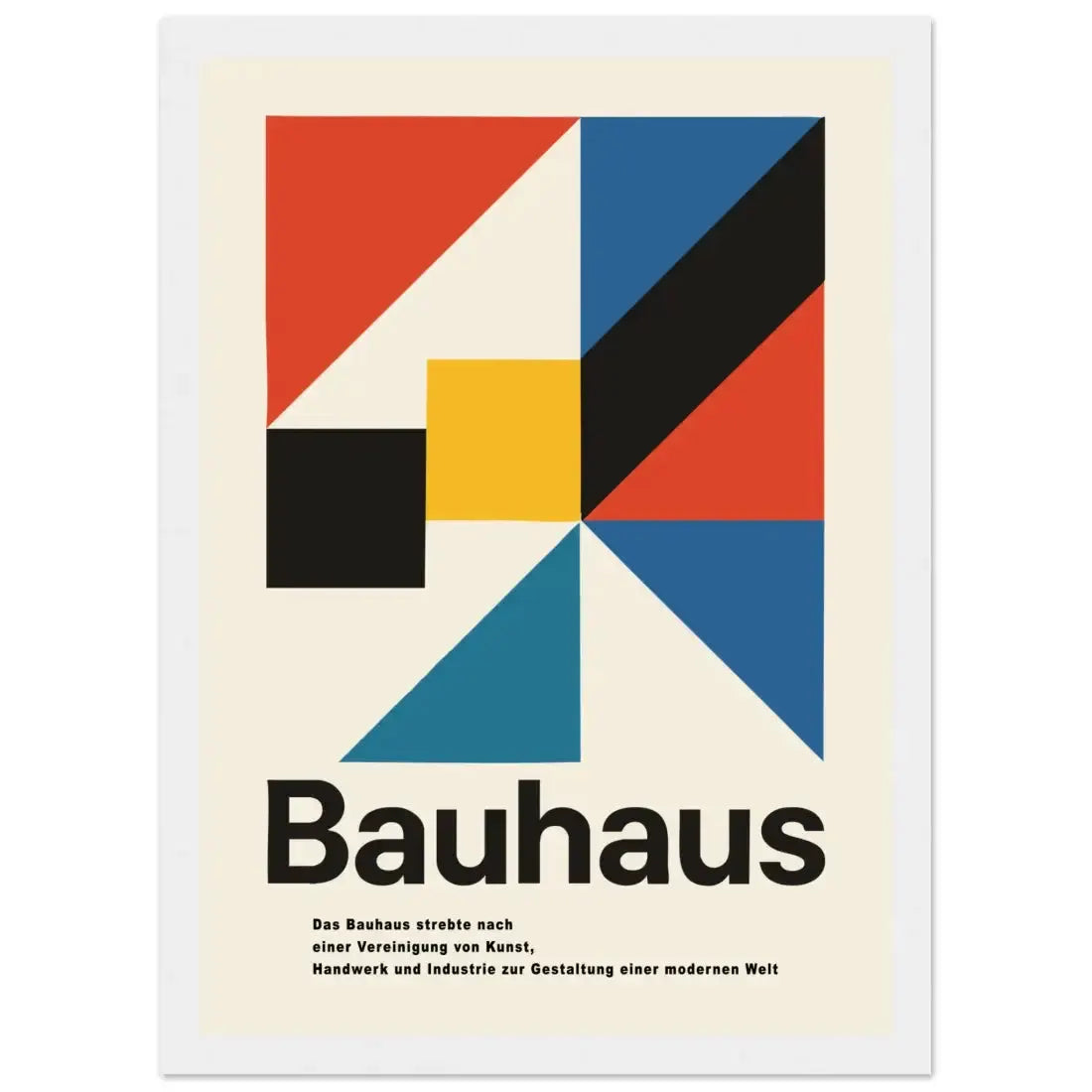 Bauhaus Modern Geometry artwork poster by Art-O-Rama Shop